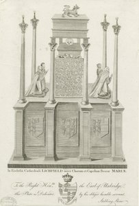 Lichfield Cathedral - Tomb of William Paget: gravering, nd [1762-1798] (tryk) af Stebbing Shaw