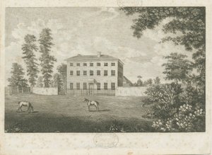 Lille Onn Hall: streggravering, nd [1762-1802] af Stebbing Shaw