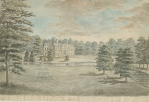 Lysways Hall: vandfarvemaleri, nd [1762-1802] af Stebbing Shaw