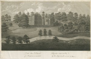 Prestwood Hall: gravering, nd [1762-1802] (tryk) af Stebbing Shaw