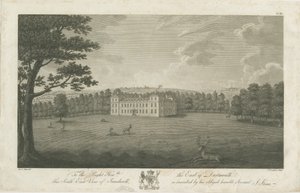Sandwell Park - Hall: gravering, nd [1762-1798] af Stebbing Shaw