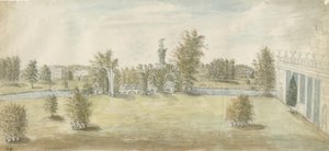 Shugborough - "Athensk" arkitektur: vandfarvemaleri, nd [1762-1802] af Stebbing Shaw