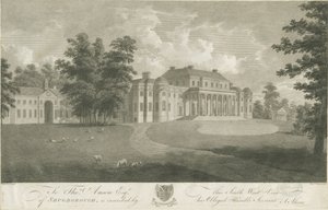 Shugborough Hall: gravering, nd [c 1800]