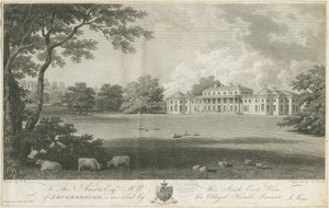 Shugborough Hall: gravering, nd [c 1802] (tryk) af Stebbing Shaw