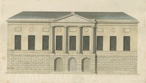 Stafford - County Gaol: akvarelmaleri, ndc 1794] (maleri) af Stebbing Shaw