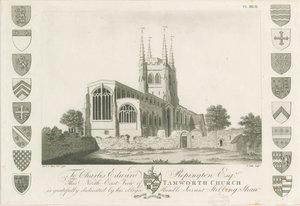 Tamworth Church: akvatintegravering, 1792