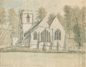 Tettenhall Church: watercolor painting, ndc 1794] dani
