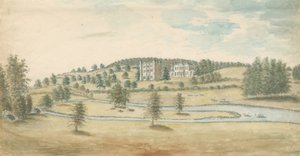 Tixall Hall and Gatehouse: vandfarvemaleri, nd [1762-1802]