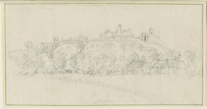 Tutbury Castle: pencil drawing, nd [1762-1802] dani af Stebbing Shaw