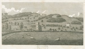 Wolseley - Colwich Church og Oakedge House: gravering af Stebbing Shaw