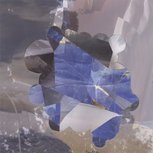 Blå geometrisk abstrakt af Stefan Fransson