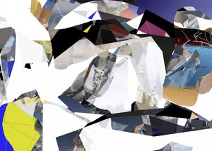 Fragmenteret geometrisk abstrakt af Stefan Fransson