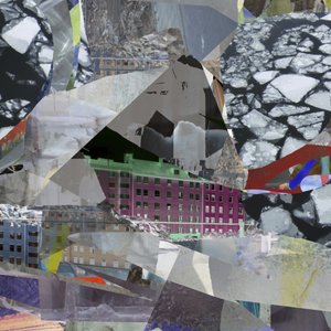 Byens is-collage af Stefan Fransson