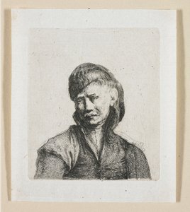 Buste af en kosak af Stefan Juliusz Norblin de la Gourdaine