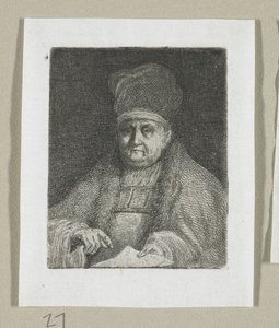 Halvlangt Portræt af en kirkelig Dignitær af Stefan Juliusz Norblin de la Gourdaine