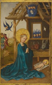 Geburt Christi (Rückseite: Kreuzigung Christi)