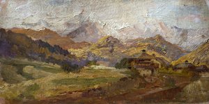 Mount Spluga, af Stefano Bersani (1872-1914) af Stefano Bersani