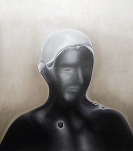 Abstrakt mørk figur af Stefano Mazzolini