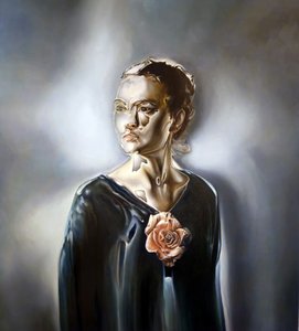 Mystisk kvinde med rose af Stefano Mazzolini