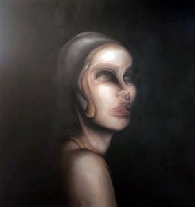 Surrealistisk kvindeportræt af Stefano Mazzolini