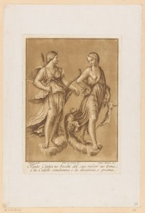 Diana og Callisto Plafondschilderingen van de Loggia di Galatea i de Villa Farnesina te Rom (serietitel)