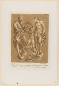 Saturnus, Venus forelsket Plafondschilderingen van de Loggia di Galatea i de Villa Farnesina te Rom (serietitel)