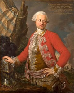 Portræt af Joseph de Saint Étienne Borne, Comte de Saint Sernin, kongelig polsk og kurfyrstsaksisk kammerherre, kaptajn af garde og generaladjudant for infanteriet, 1755