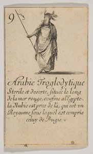 Troglodytisk Arabien, 1644. af Stefano della Bella