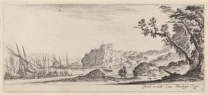 Både på kysten, i eller før 1647. af Stefano della Bella