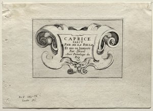 Caprices: Titelside af Stefano della Bella