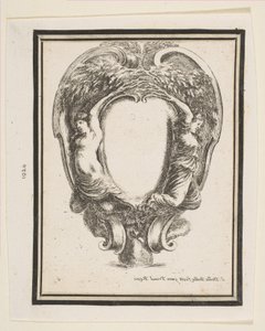 Kartouche med ænder og nymfer, 1647. af Stefano della Bella