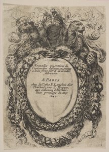 Patron med titel: New Inventions of Cartridges, 1647. af Stefano della Bella