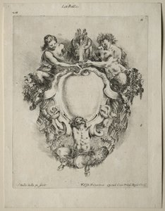 Samling af forskellige caprices og nye designs af kartoucher og ornamenter: nr. 11. af Stefano della Bella