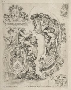 Samling af forskellige Caprices og nye designs af kartoucher og ornamenter: nr. 2. af Stefano della Bella