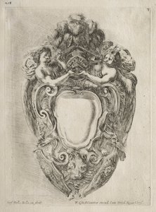 Samling af forskellige Caprices og nye designs af kartoucher og ornamenter: nr. 3. af Stefano della Bella