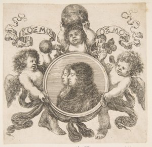 Cosimo de Medici, prins af Toscana, og hans kone, Marguerite Louise dOrleans, 1661. af Stefano della Bella