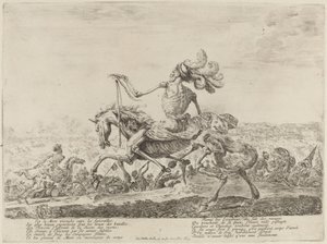 Døden på slagmarken af Stefano della Bella