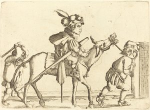 Dværg rider på en røv.
