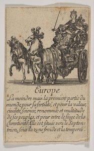 Europa, 1644. af Stefano della Bella