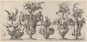 Fantastiske vaser, sandsynligvis 1646. af Stefano della Bella