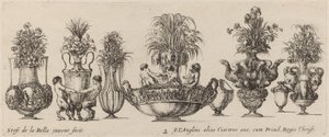 Fantastiske vaser, sandsynligvis 1646. af Stefano della Bella