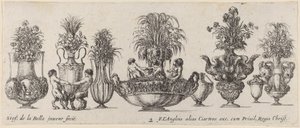 Fantastiske vaser, sandsynligvis 1646. af Stefano della Bella