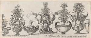 Fantastiske vaser, sandsynligvis 1646. af Stefano della Bella