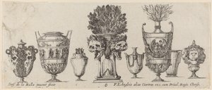 Fantastiske vaser, sandsynligvis 1646. af Stefano della Bella