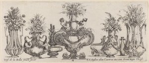 Fantastiske vaser, sandsynligvis 1646. af Stefano della Bella