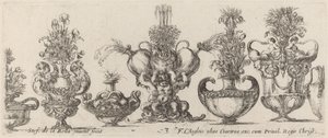 Fantastiske vaser, sandsynligvis 1646. af Stefano della Bella