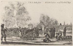 Affyring af kanonerne, ca. 1641. af Stefano della Bella