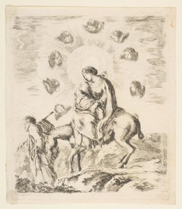 Flyvning til Egypten, ca. 1641. af Stefano della Bella