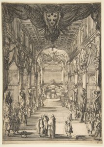 Francesco de Medicis begravelse, 1634. af Stefano della Bella