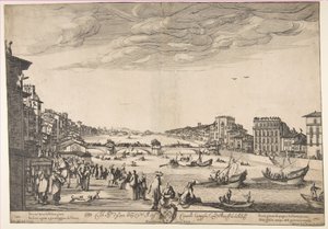 Broens spil, Pisa, 1634. af Stefano della Bella